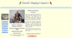 Desktop Screenshot of davidssingingcanaries.com